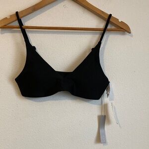 J Crew Lana Bikini Top Black Small‎